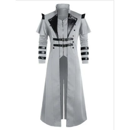 EVA-US | Men's Medieval Long Coat Armor in Gothic Style