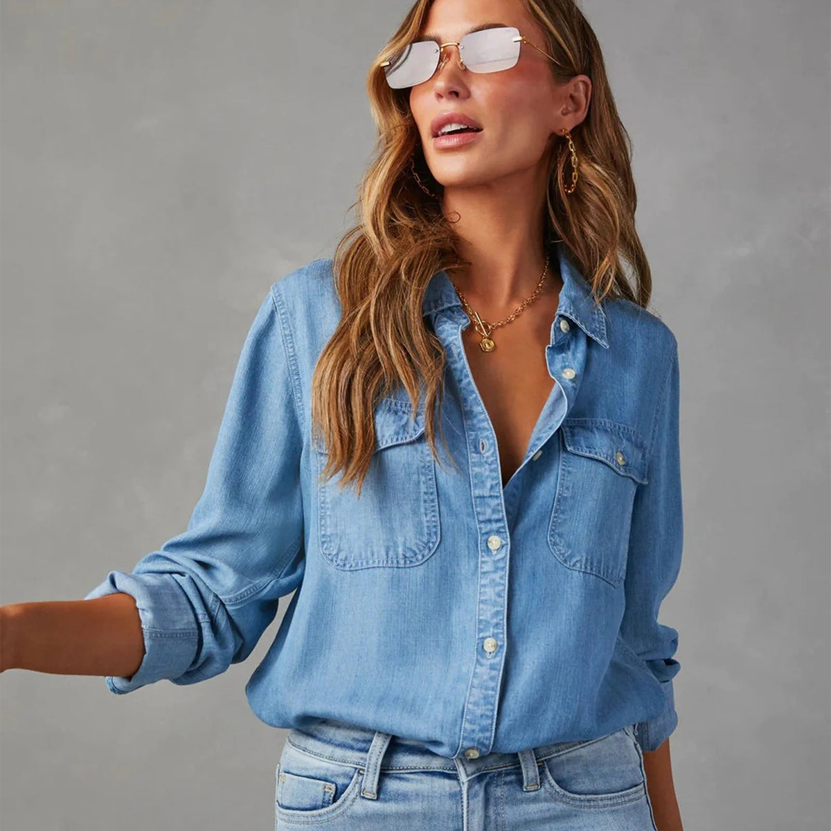 EVA-US | Light Denim Shirts