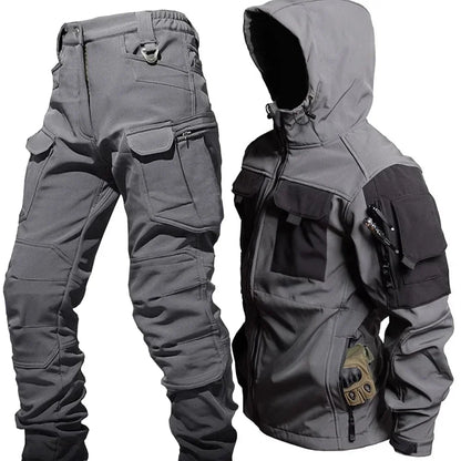 Waterproof Thermal Suit with Multiple Pockets for Men