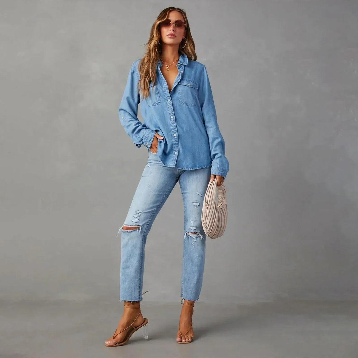 EVA-US | Light Denim Shirts