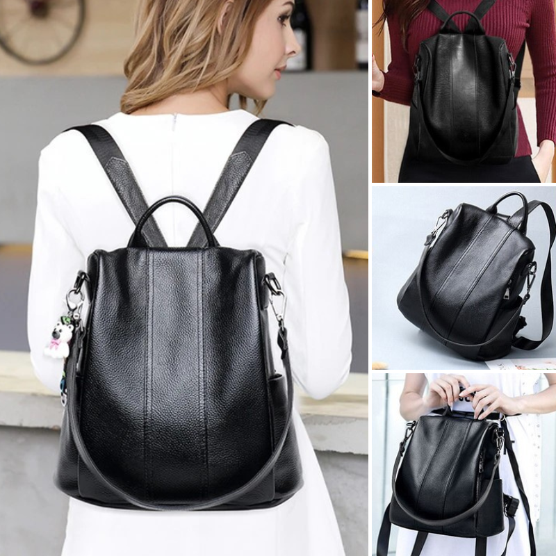 EVA-US | Anti-Theft Leather Backpack