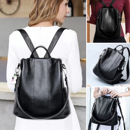 EVA-US | Anti-Theft Leather Backpack
