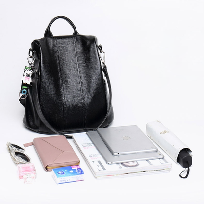 EVA-US | Anti-Theft Leather Backpack