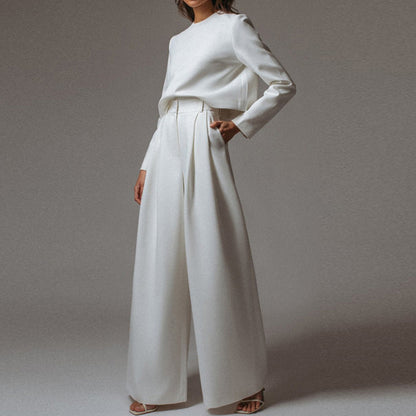 EVA-US | Long Sleeve and Wide Leg Pants for Women