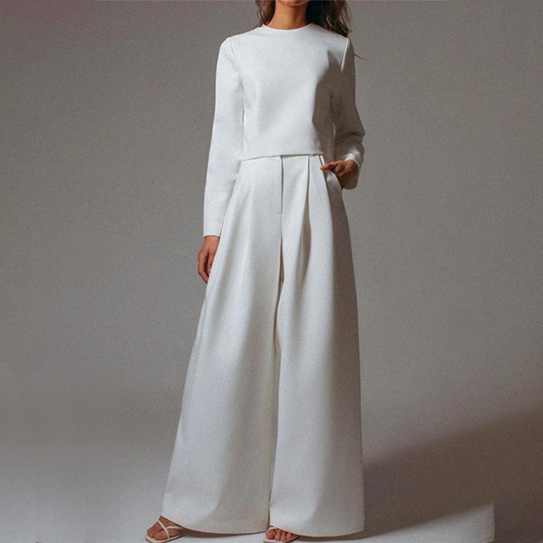 EVA-US | Long Sleeve and Wide Leg Pants for Women