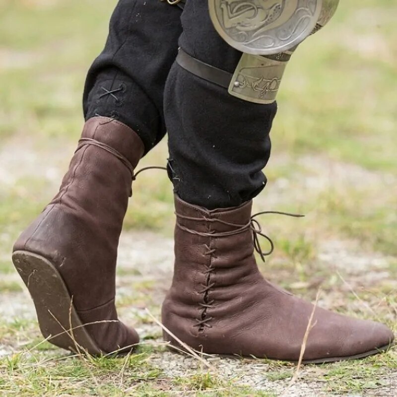 EVA-US | Medieval Leather Boots for Men