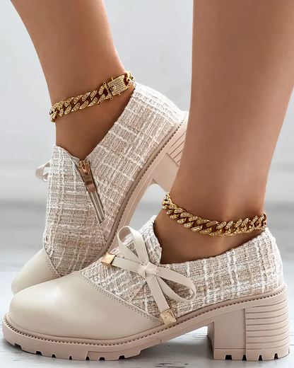 EVA-US - Thick Heels with Pointed Toe