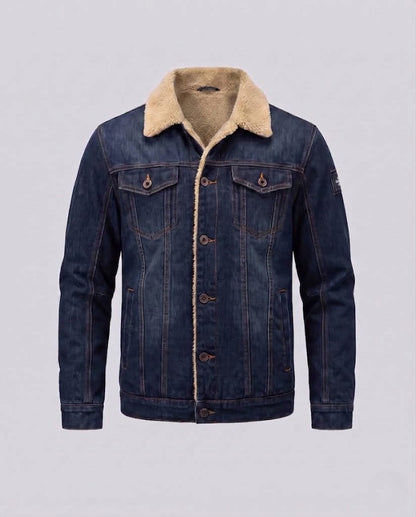 Men's Casual Denim Jacket with Teddy Lining EVA-US
