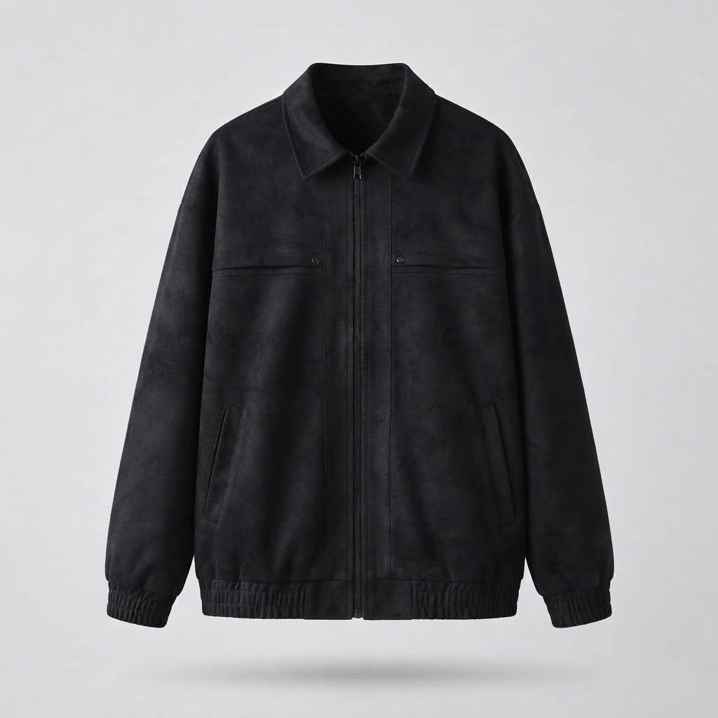 Men's Casual Faux Leather Jacket with Practical Pockets EVA-US
