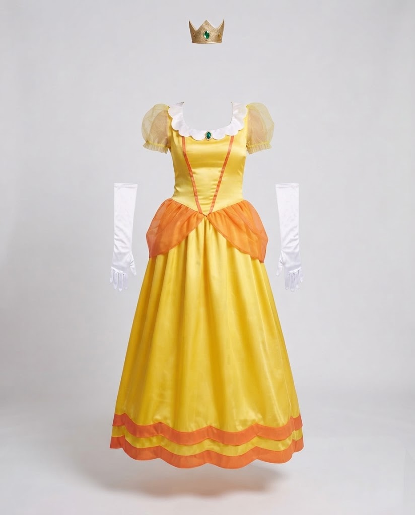 Women’s princess costume with ruffles and accessories EVA-US
