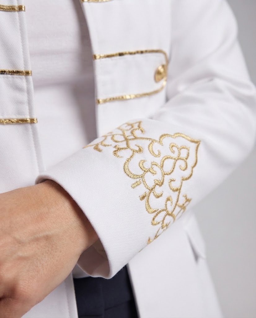 Women’s historical military coat with golden accents EVA-US