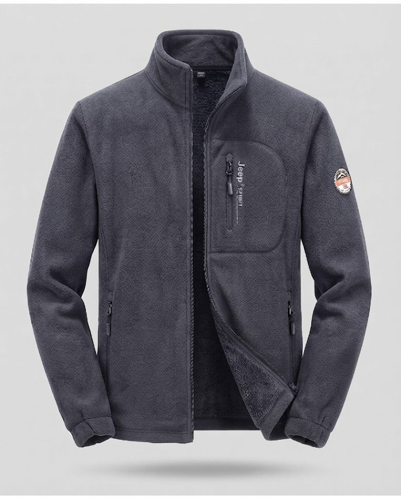 Men's fleece jacket with high collar EVA-US