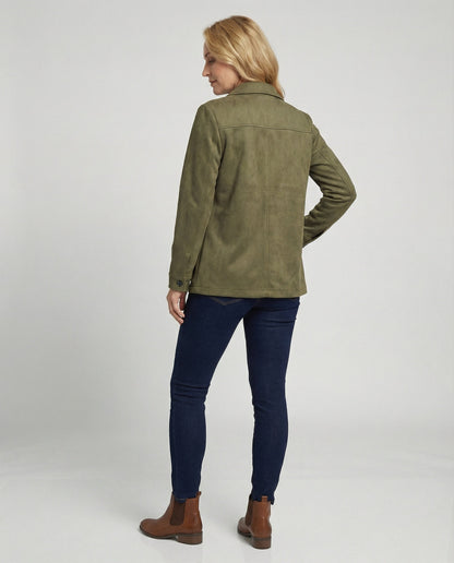 Women's Utility Jacket made of Suede