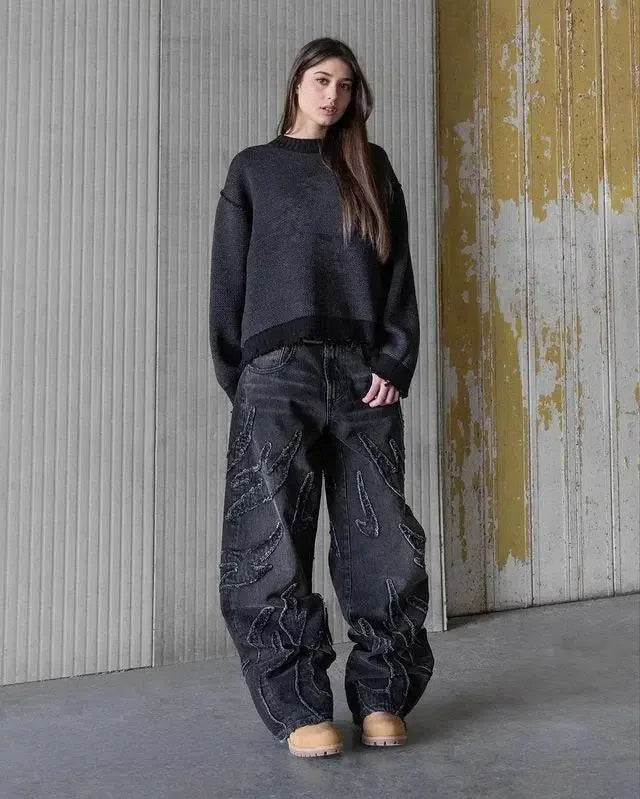 EVA-US | Retro Baggy Jeans In Streetwear Style