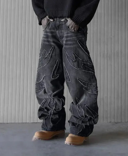 EVA-US | Retro Baggy Jeans In Streetwear Style