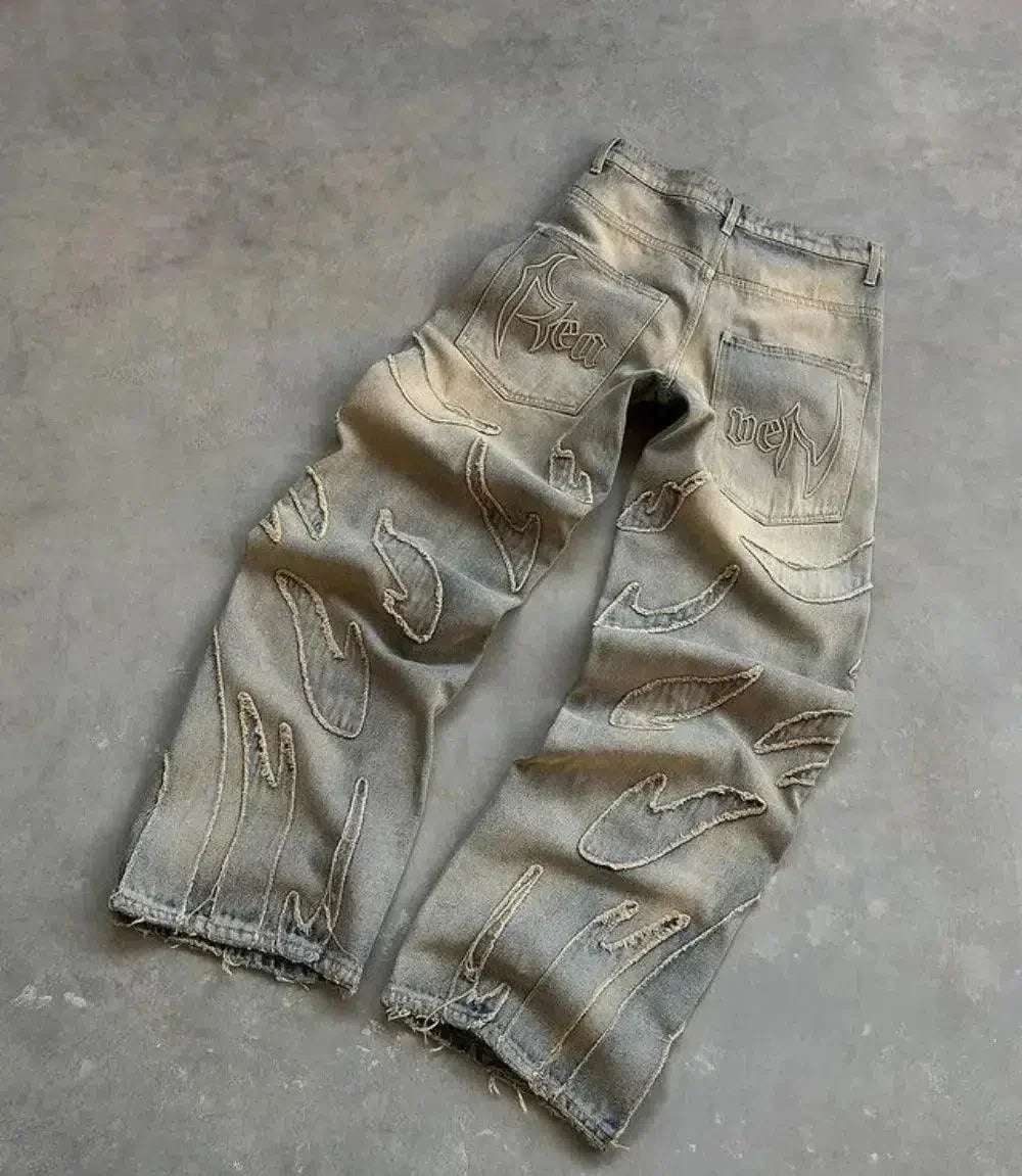 EVA-US | Retro Baggy Jeans In Streetwear Style