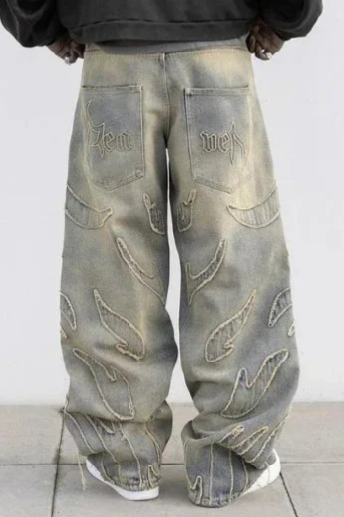 EVA-US | Retro Baggy Jeans In Streetwear Style