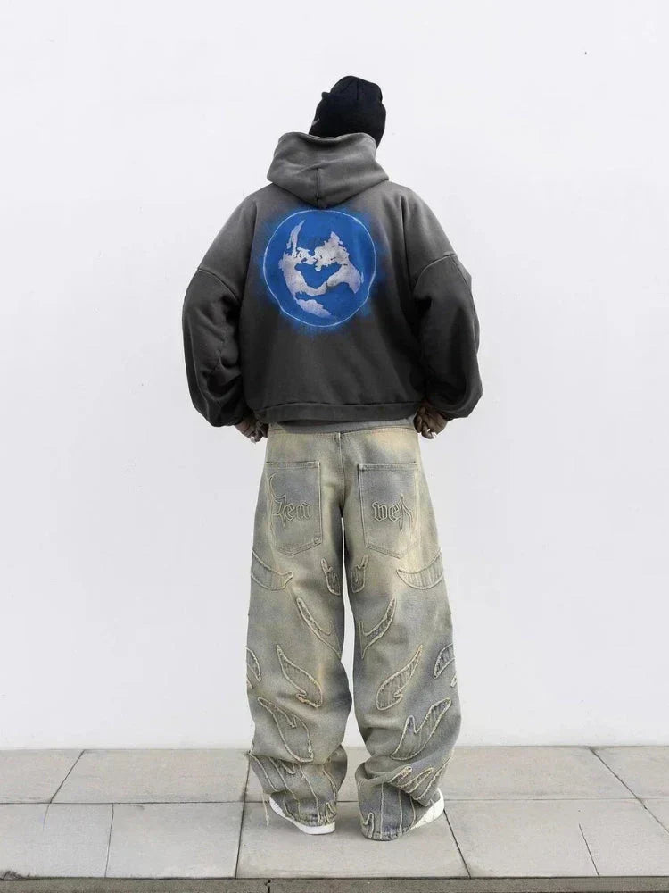 EVA-US | Retro Baggy Jeans In Streetwear Style