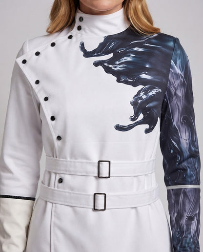 Women’s costume jacket with unique design and matching accessories EVA-US
