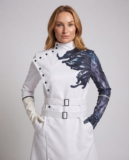 Women’s costume jacket with unique design and matching accessories EVA-US