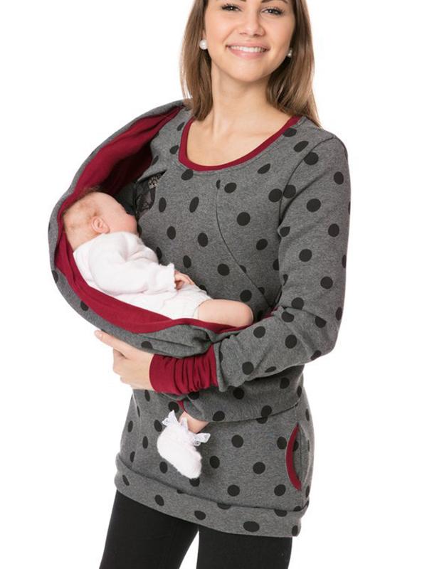 EVA-US | Maternity Chaps, Nurse Sweatshirts, Floral Print, Bags, Zipper, Nursing Clothing