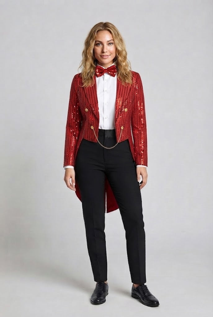 Women festive glitter blazer EVA-US
