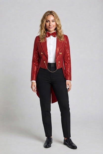 Women festive glitter blazer EVA-US