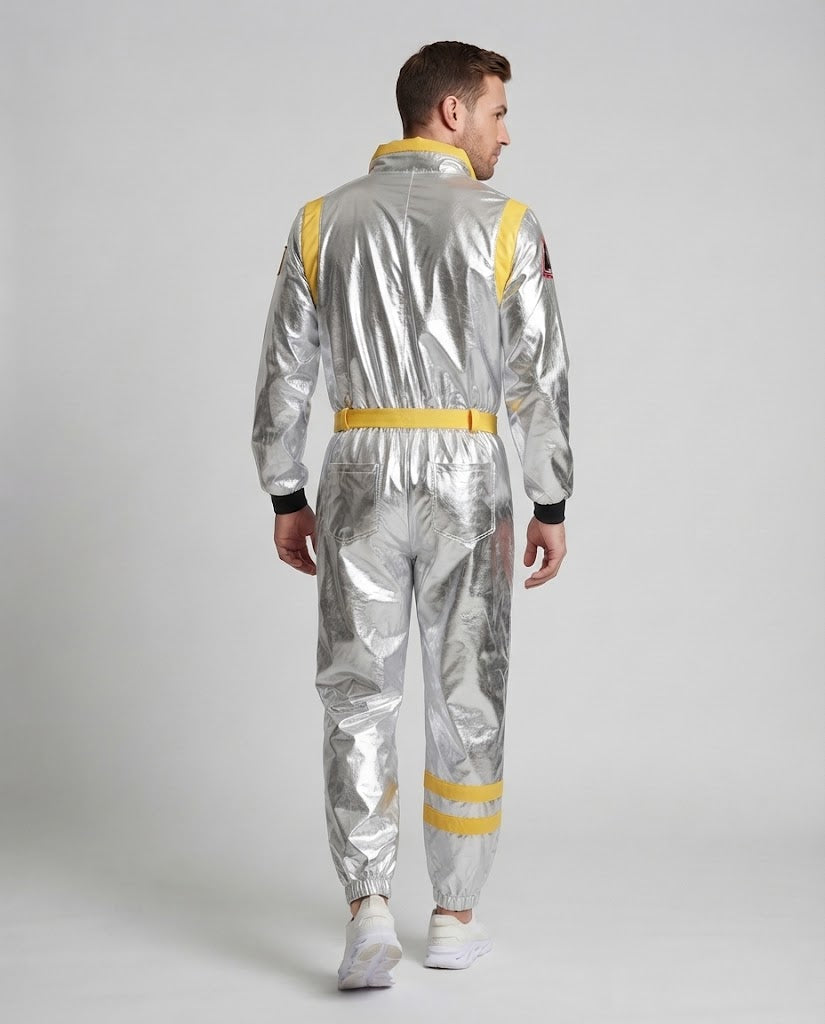 Men's futuristic space suit with reflective surface EVA-US