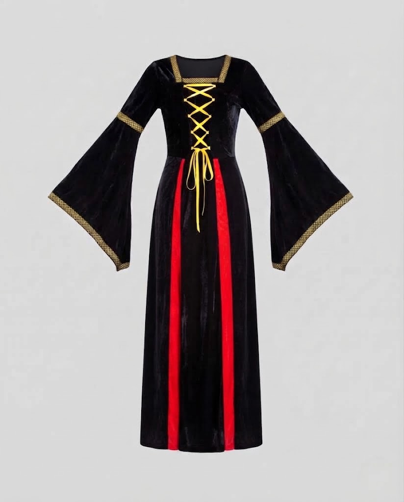 Women Medieval Wizard Dress EVA-US