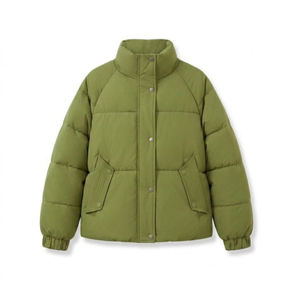 Ladies nan short urban quilted jacket with hood insert, flap pockets, and soft thermal lining