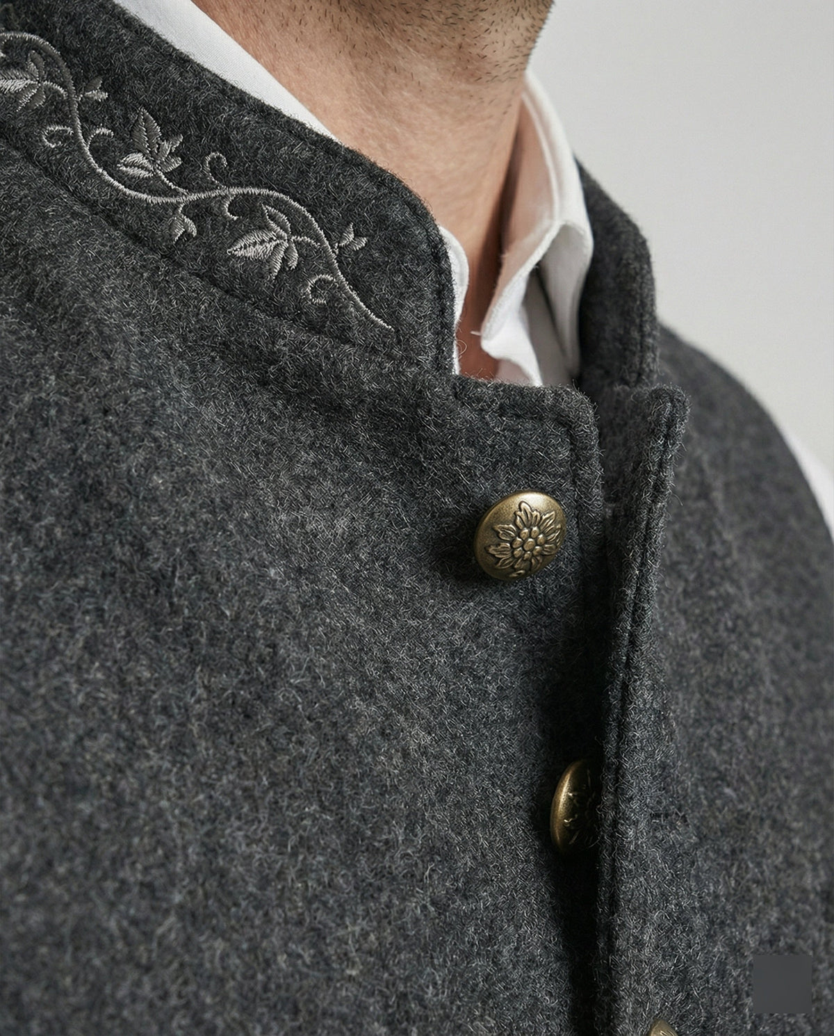 Elegant Gray Traditional Vest