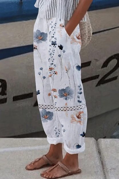 EVA-US | Casual Unique Printed Button Pocket Pants