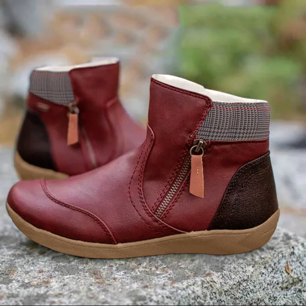 EVA-US - Waterproof, orthopedic leather boots