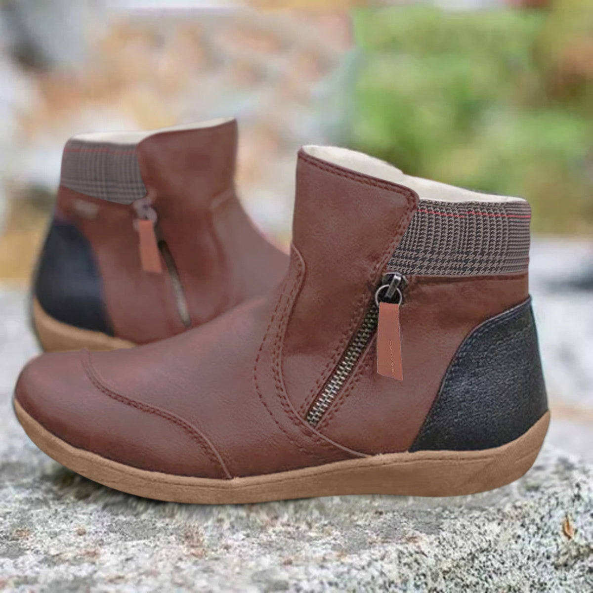 EVA-US - Waterproof, orthopedic leather boots