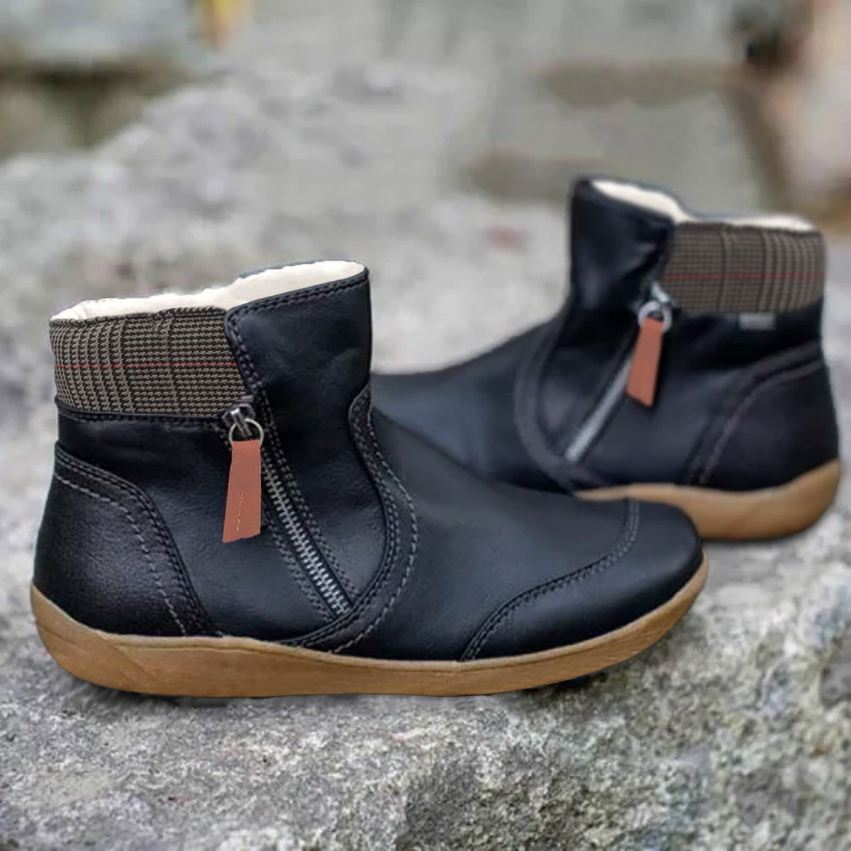 EVA-US - Waterproof, orthopedic leather boots
