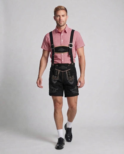 Men's Trachten Shorts with elaborate embroidery EVA-US