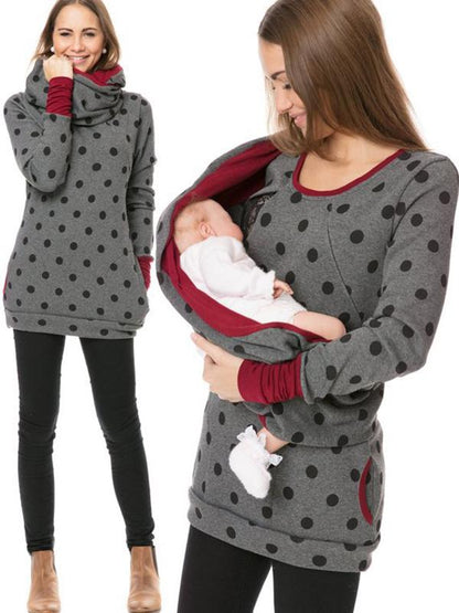 EVA-US | Maternity Chaps, Nurse Sweatshirts, Floral Print, Bags, Zipper, Nursing Clothing