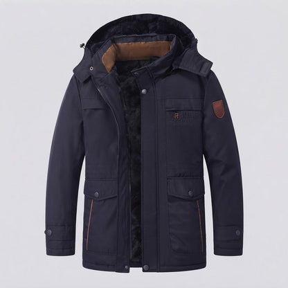Men's Waterproof Outdoor Jacket with Removable Hood EVA-US