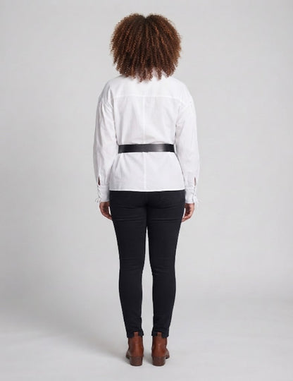 Women's Historical Leather Hip with Lacing and Belt EVA-US