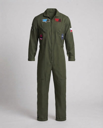 Men's flight suit with practical pockets and authentic details EVA-US