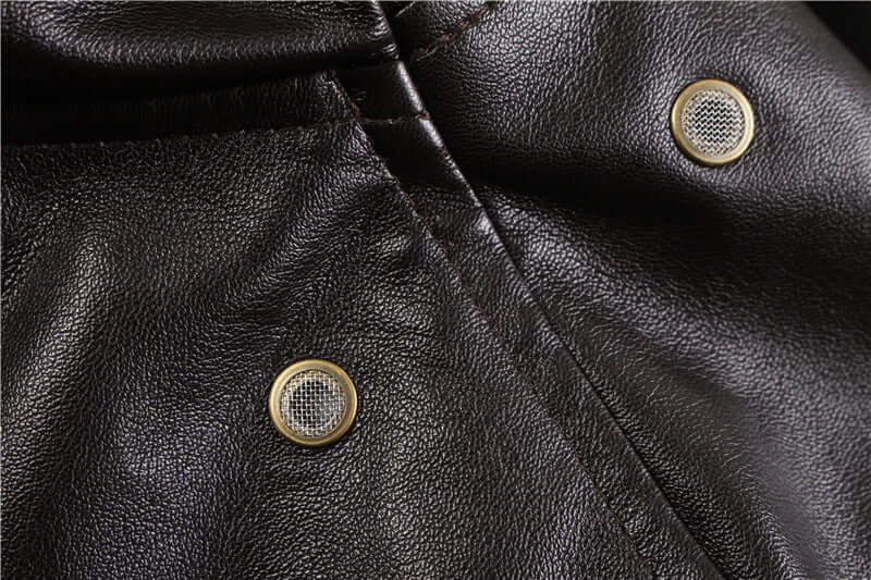 EVA-US | Men's Leather Jacket with Practical Pockets