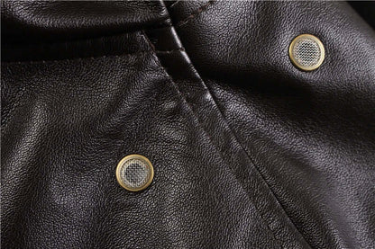 EVA-US | Men's Leather Jacket with Practical Pockets