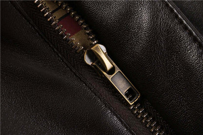 EVA-US | Men's Leather Jacket with Practical Pockets