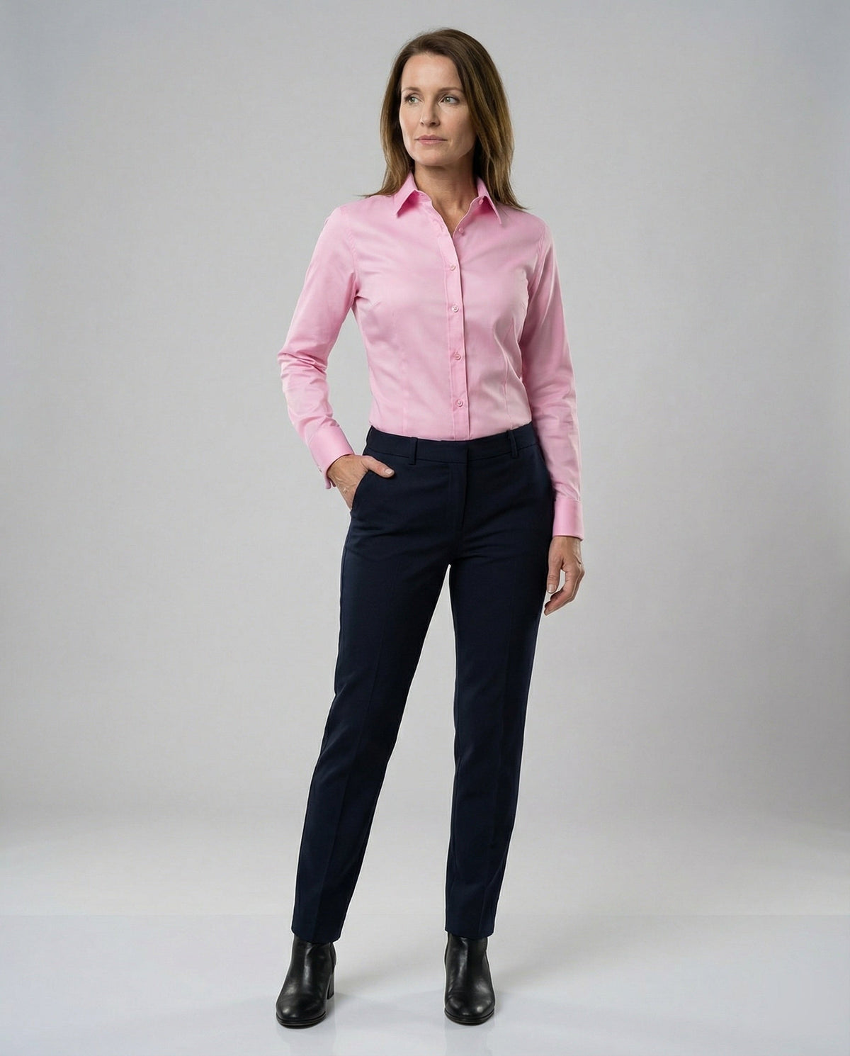 Women's shirt blouse stretch tailored