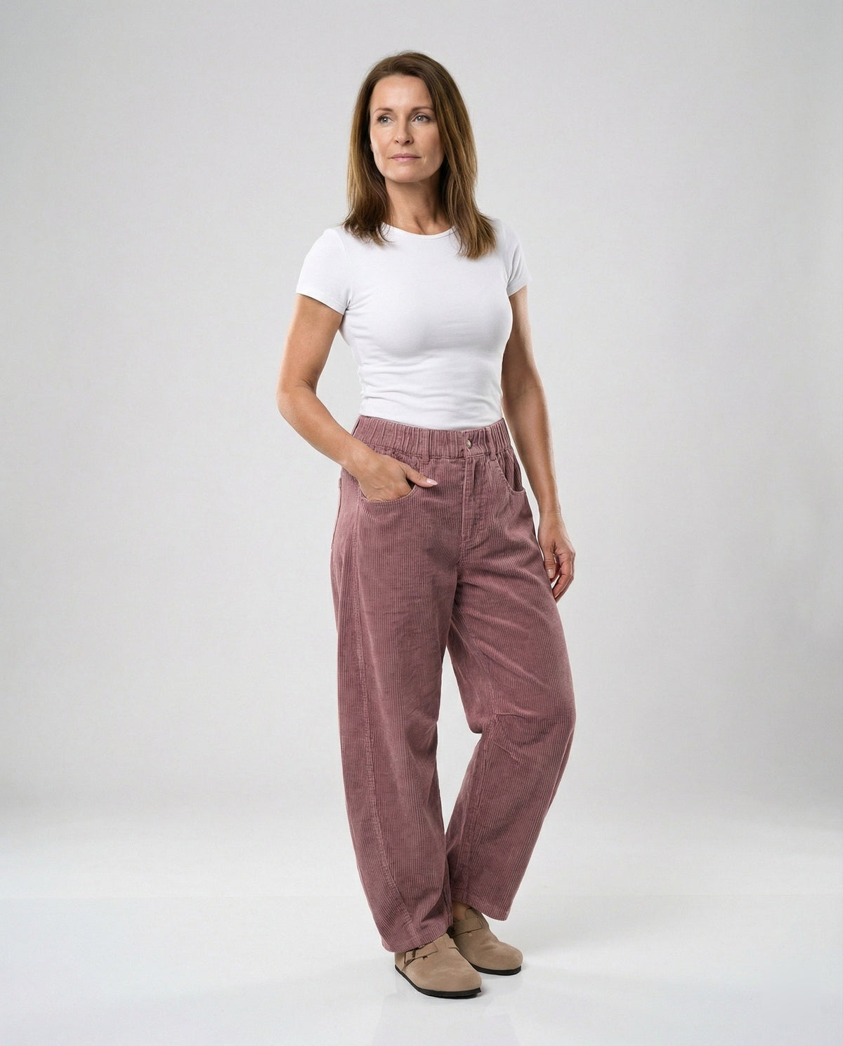 Women's Corduroy Pants Women's Wide High Waist
