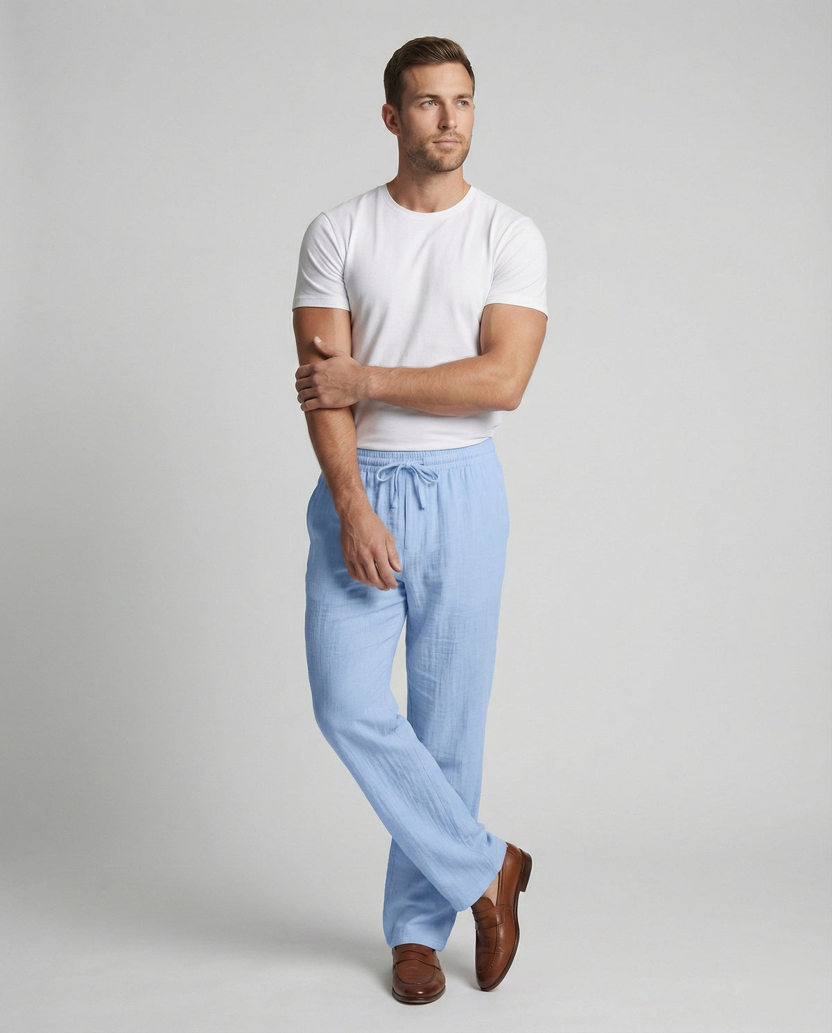 Men's Casual Linen Pants EVA-US