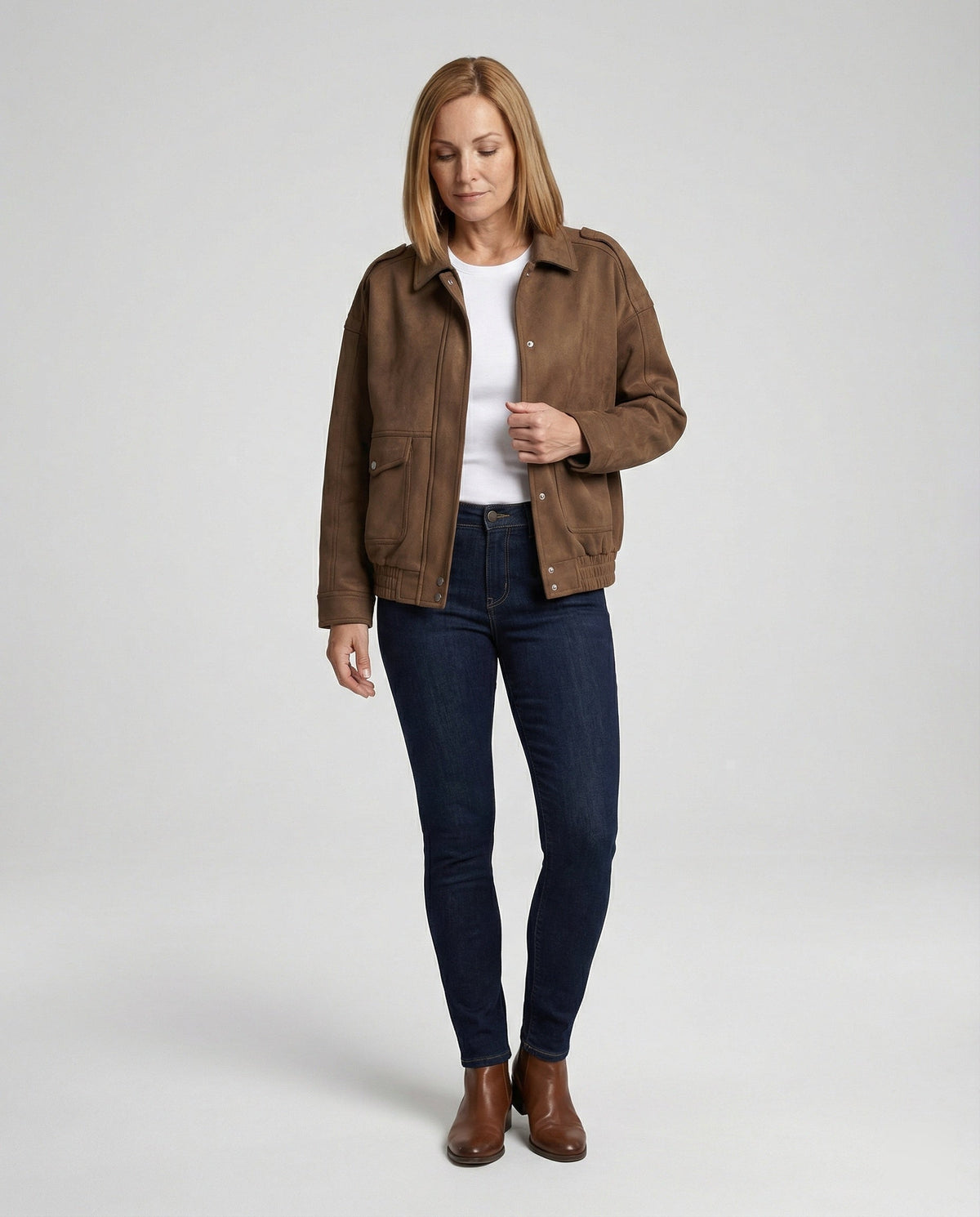 Leisure Wear Women Velvet Jacket Loose