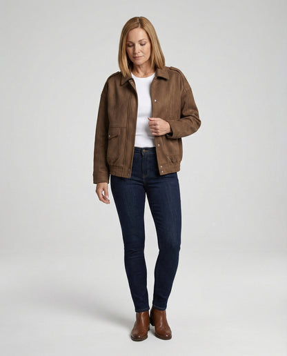 Leisure Wear Women Velvet Jacket Loose