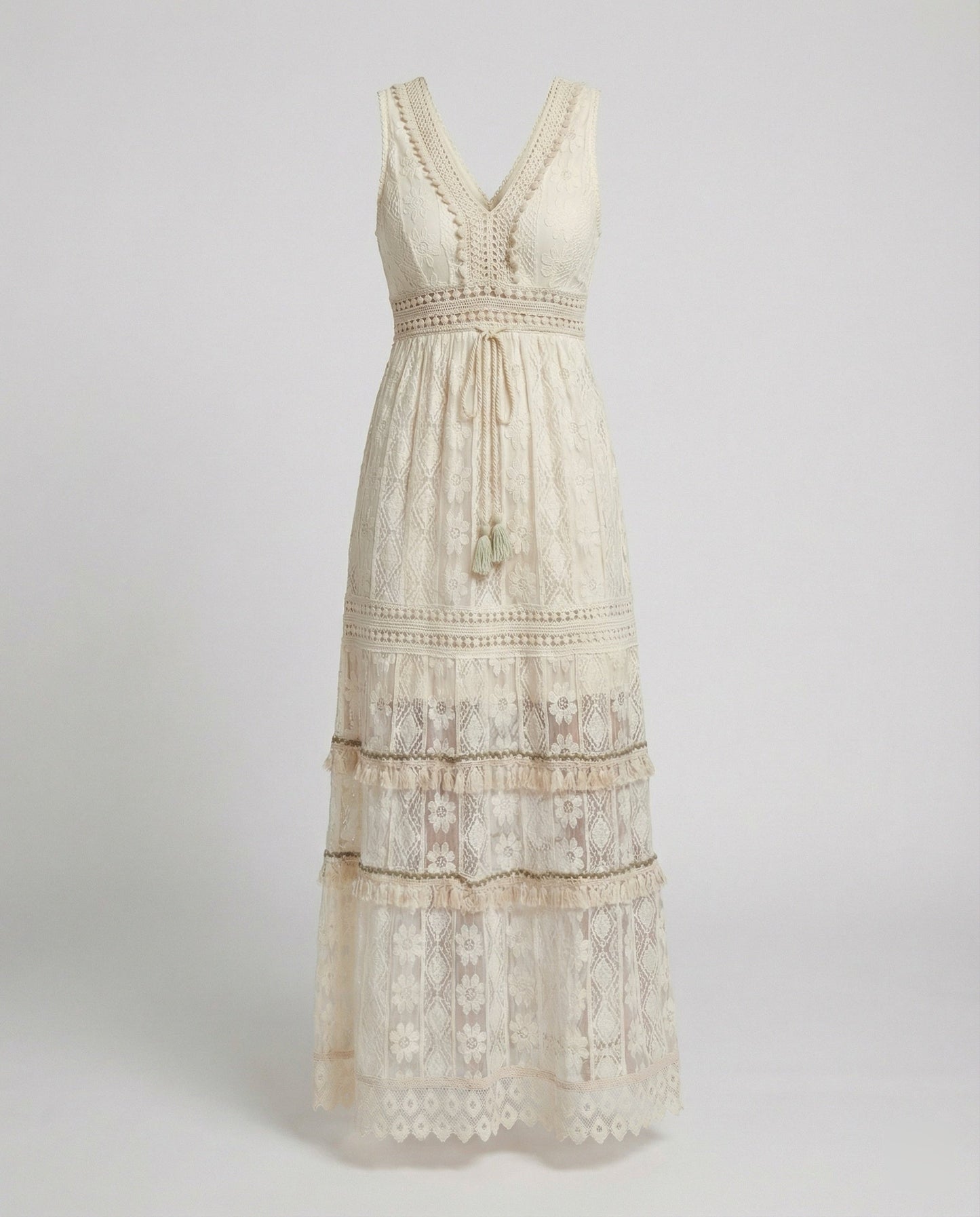 Graceful Boho Lace Dress for Summer - product photo