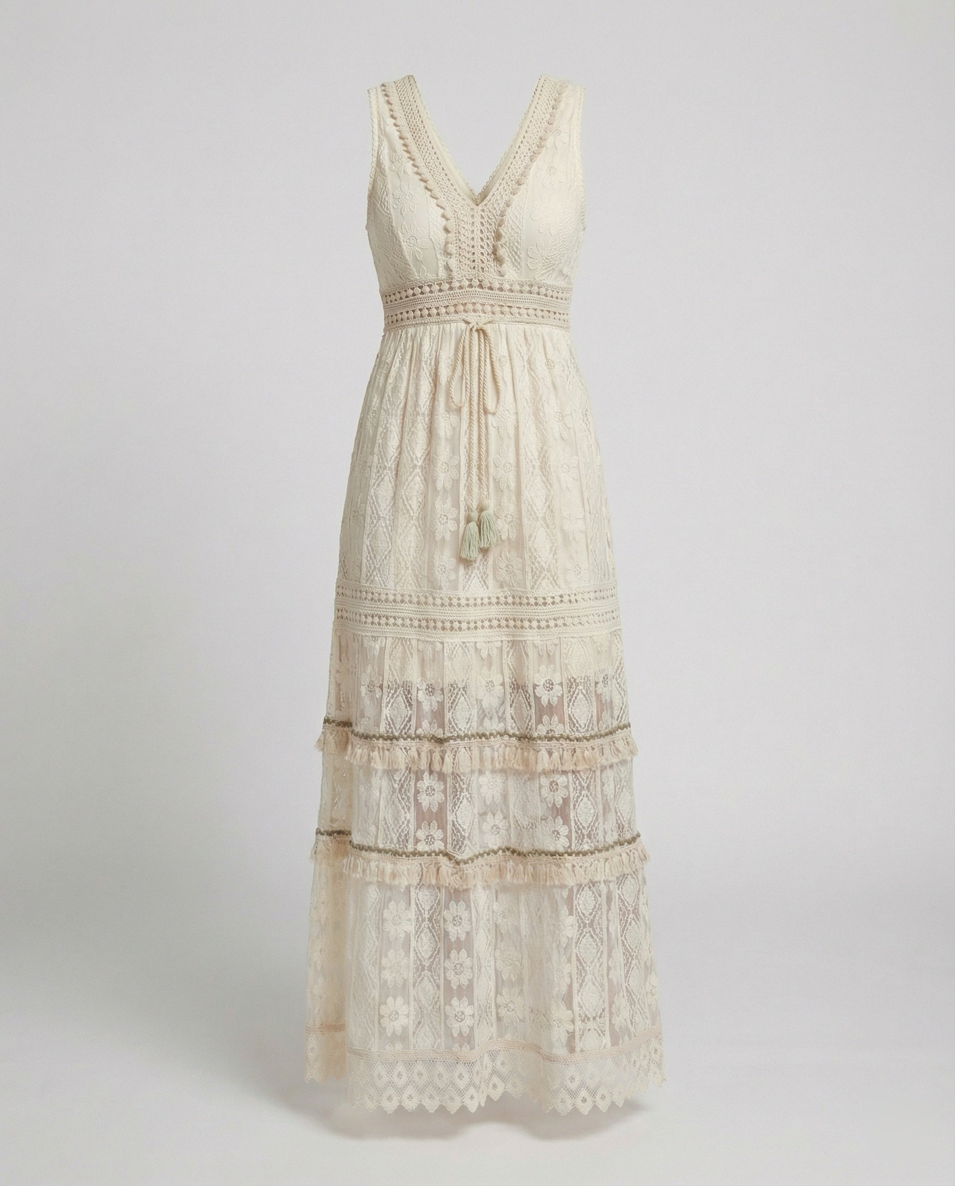 Graceful Boho Lace Dress for Summer - product photo